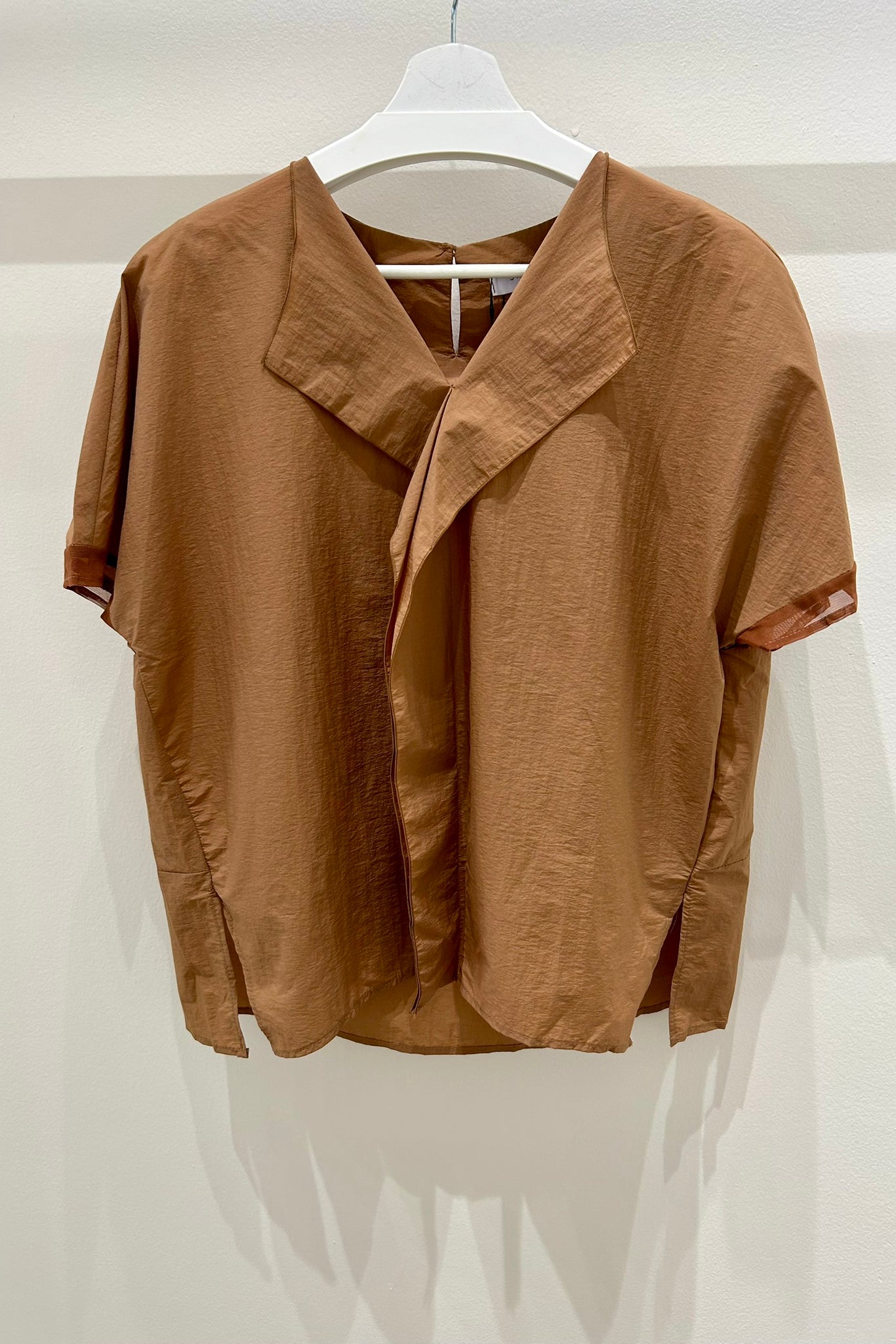 Mesh Point Sleeve Blouse