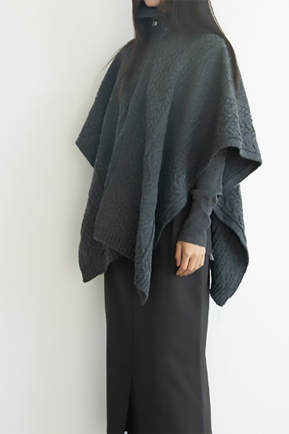 Cable Poncho Sweater