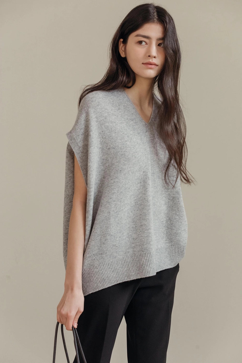 Merino Wool Knit Vest