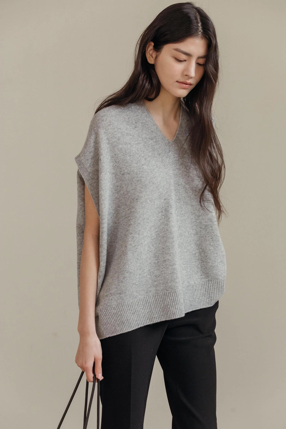 Merino Wool Knit Vest