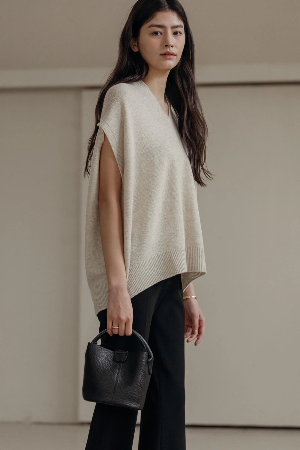 Merino Wool Knit Vest