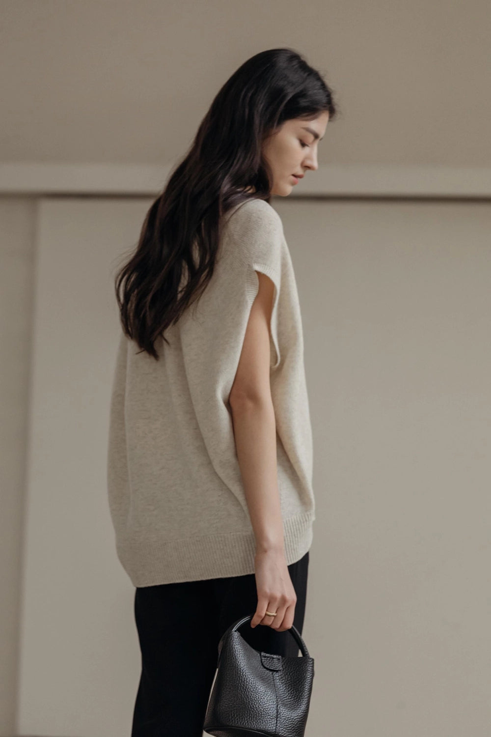 Merino Wool Knit Vest