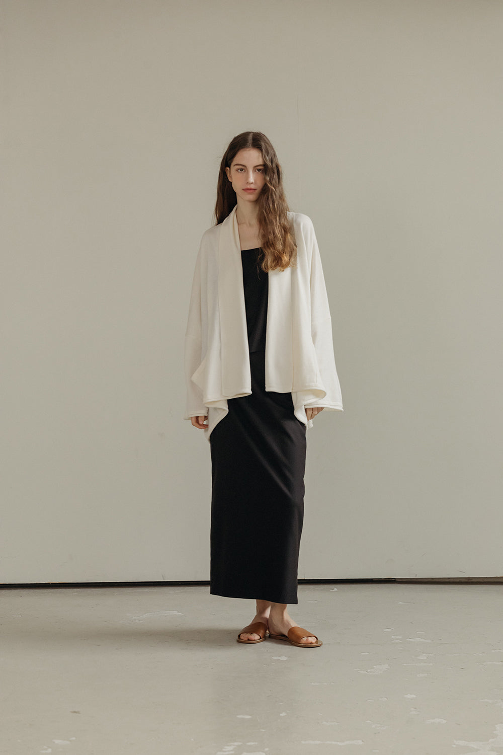 Cashmere Blend Open Cardigan
