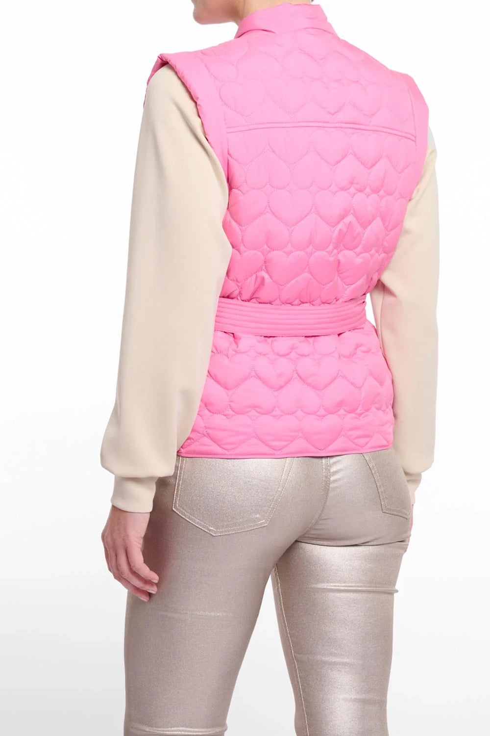 Heart Quilt Belted Vest