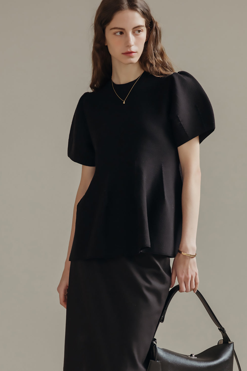 Rosie Peplum Knit Top