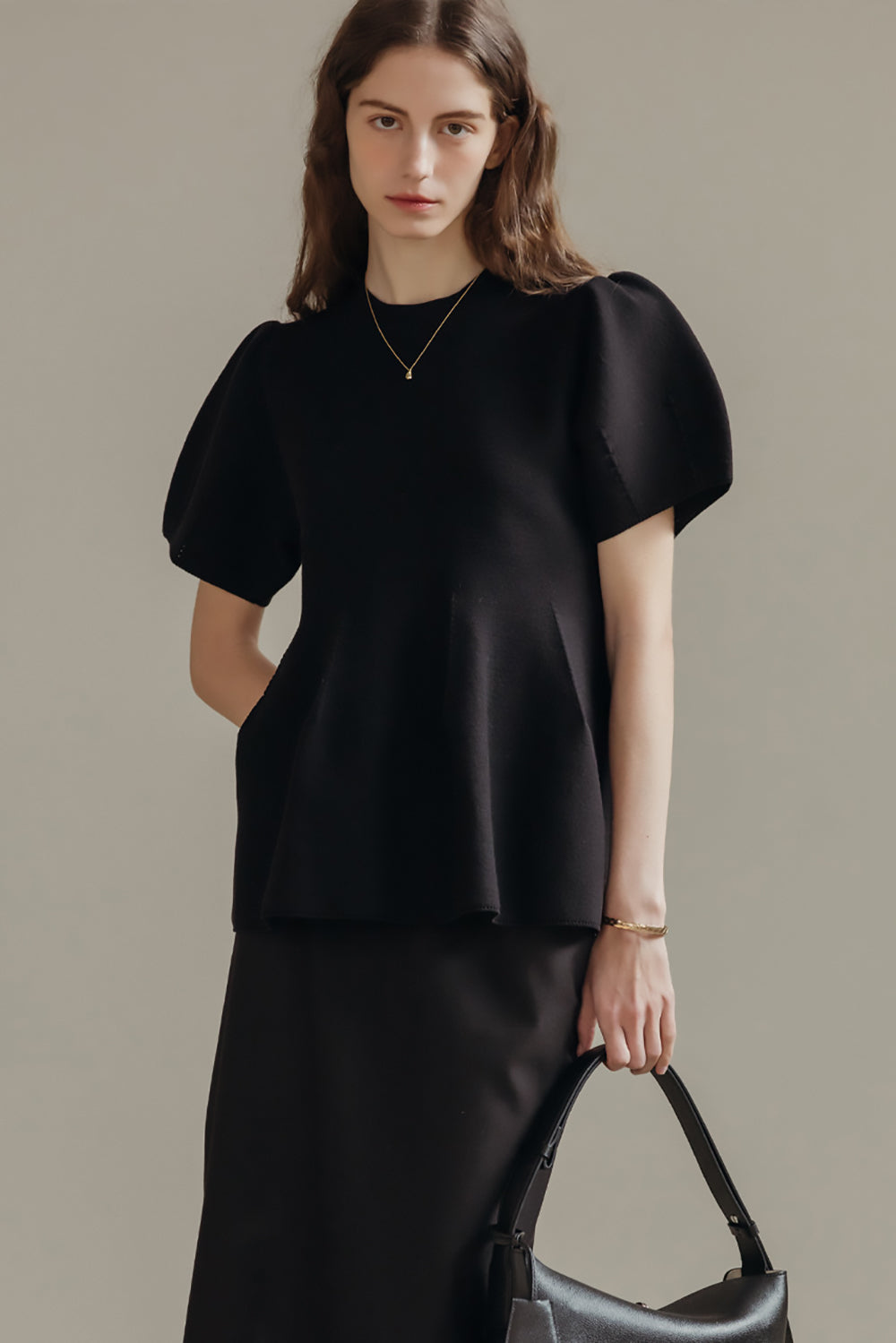 Rosie Peplum Knit Top