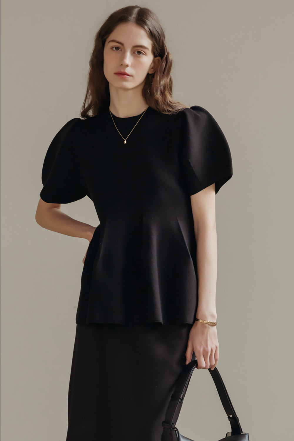 Rosie Peplum Knit Top