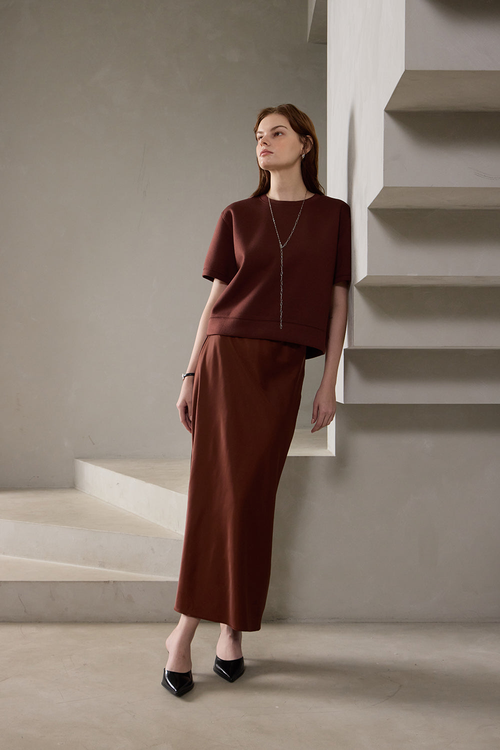 Noor Silky Satin Skirt