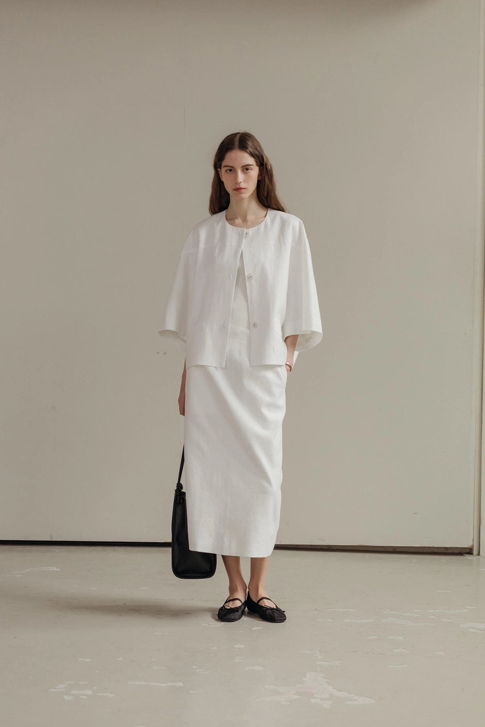 Lila Oversized Linen Jacket