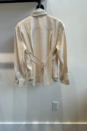 Silky Tie Back Shirt