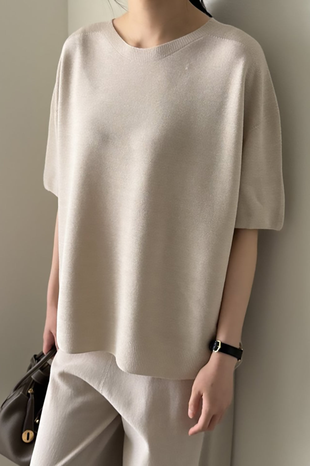 Zoe Linen Blend Knit Top