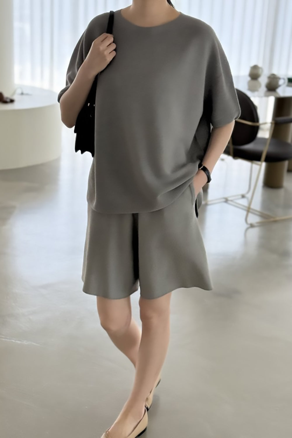 Zoe Linen Blend Knit Top