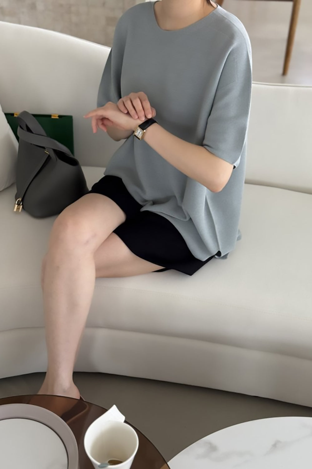 Zoe Linen Blend Knit Top