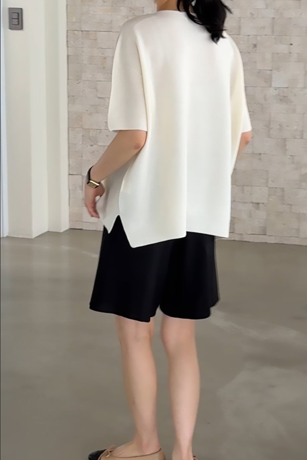 Zoe Linen Blend Knit Top