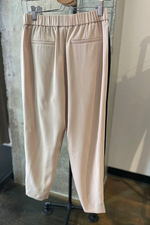 Elastic Bottom Front Relaxed Fit Pants