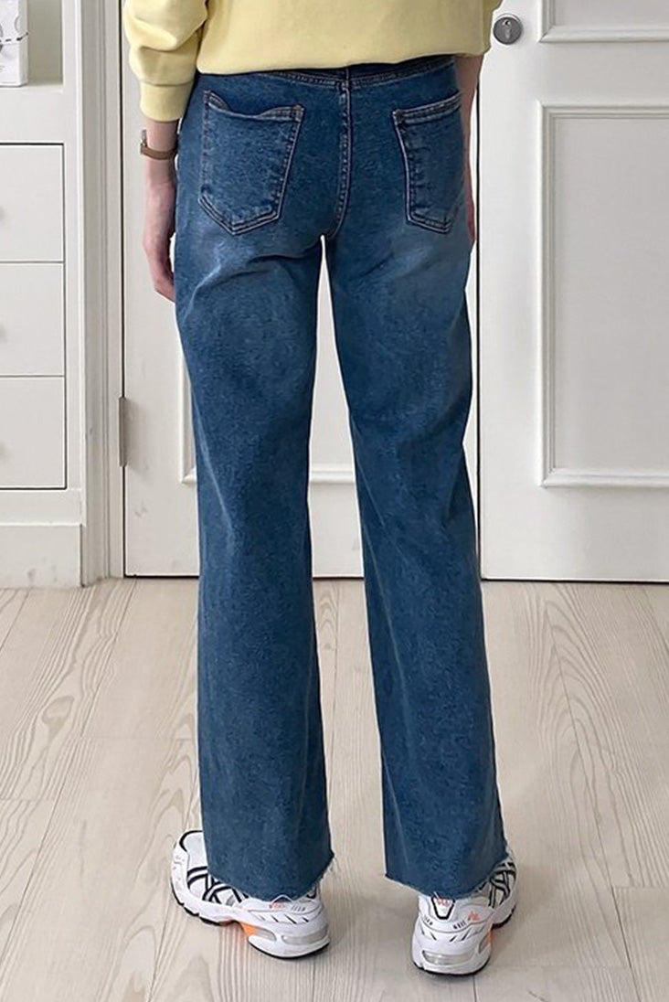 Fleece lined comfy jeans