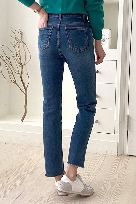 Fleece Lined Straight Fit Jeans