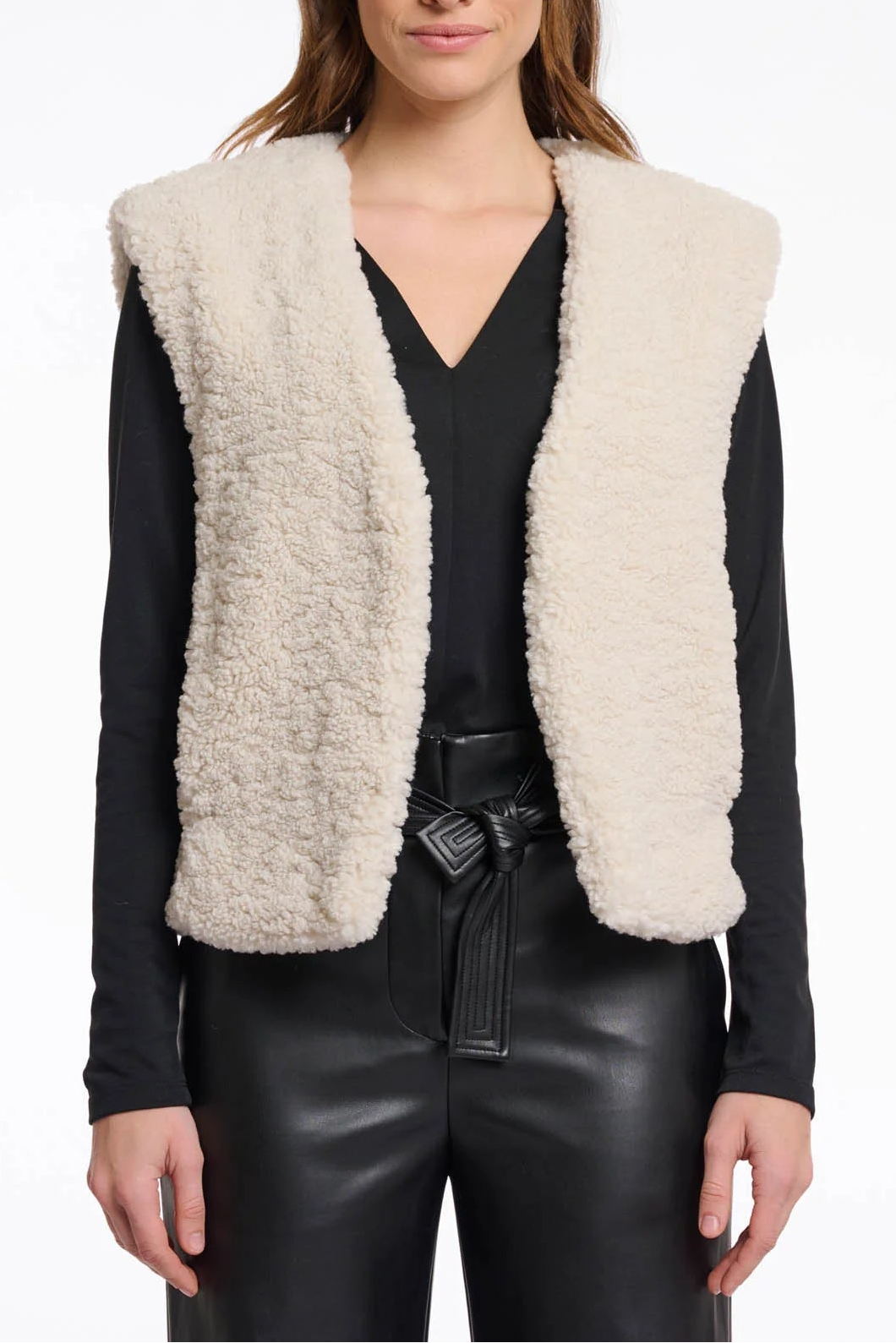 Greer Faux Shearling Vest