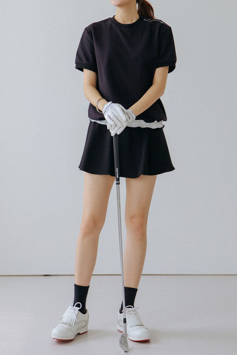 Frill Bottom Pique Golf T-Shirt