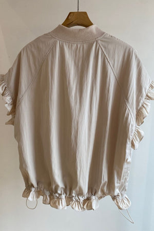 Frill detail summer vest