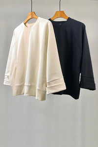 Front Pocket Wide Raglan Sleeve T-Shirt 