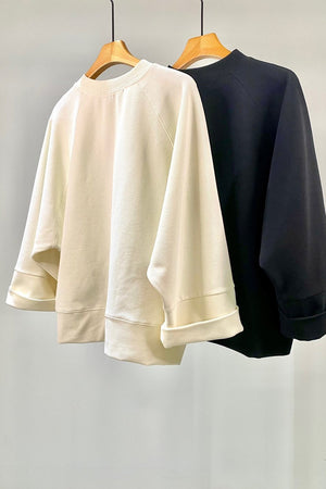 Front Pocket Wide Raglan Sleeve T-Shirt