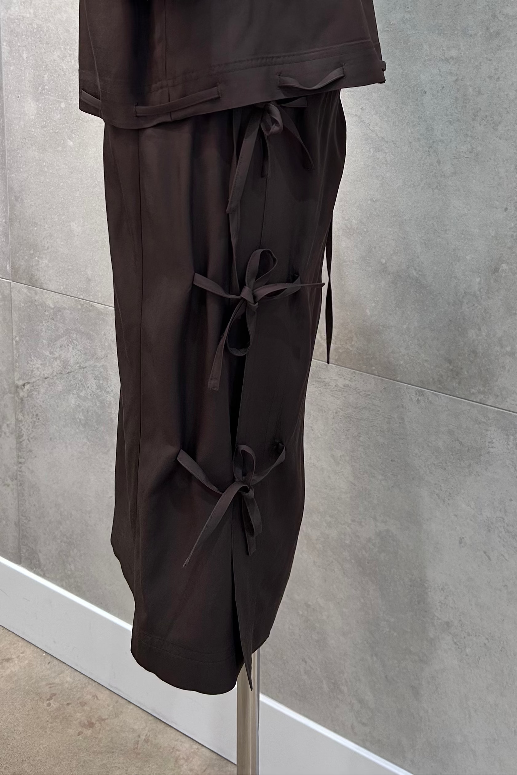 Mao Ribbon Wrap Skirt