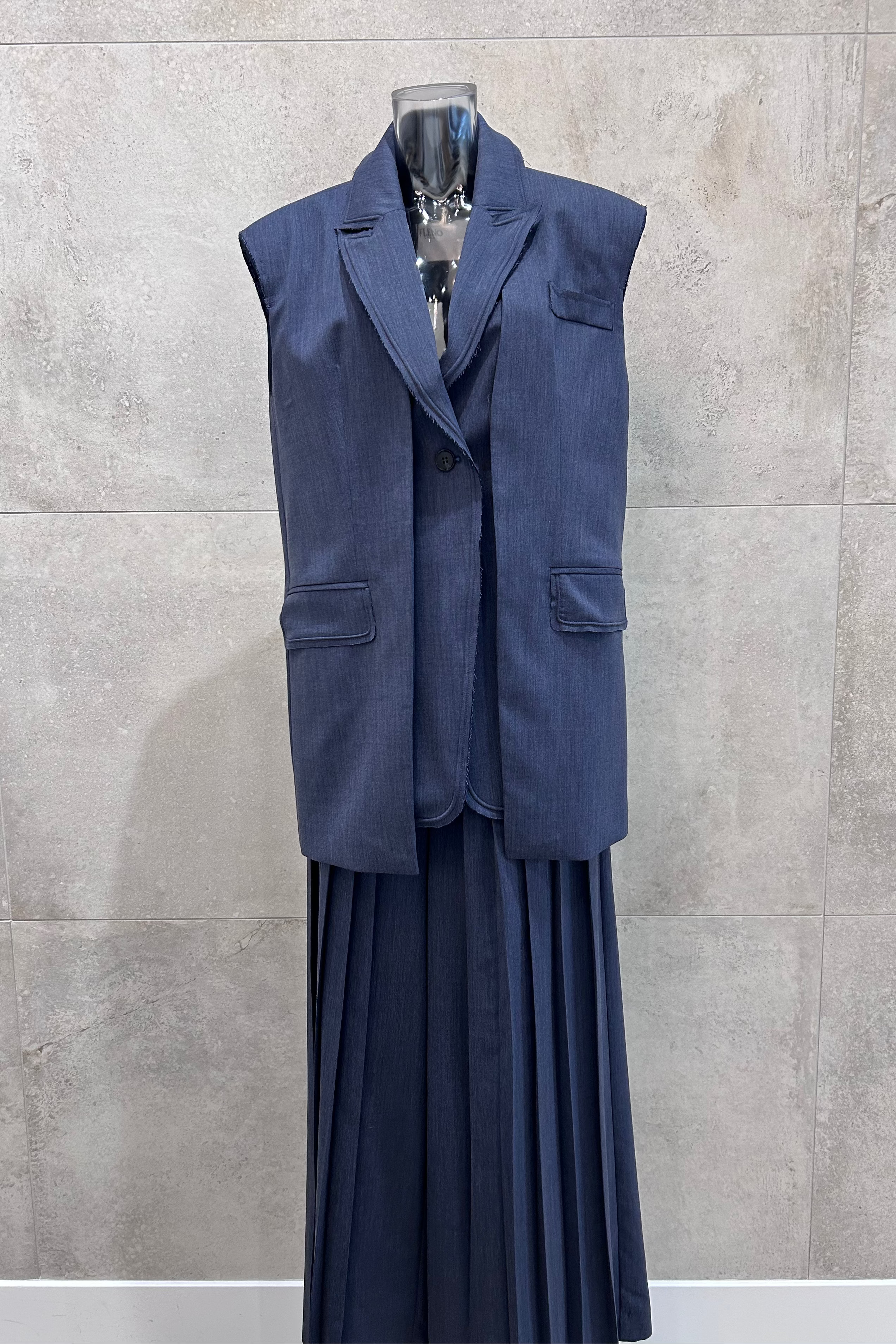 Fay Wire Collar Blazer Vest