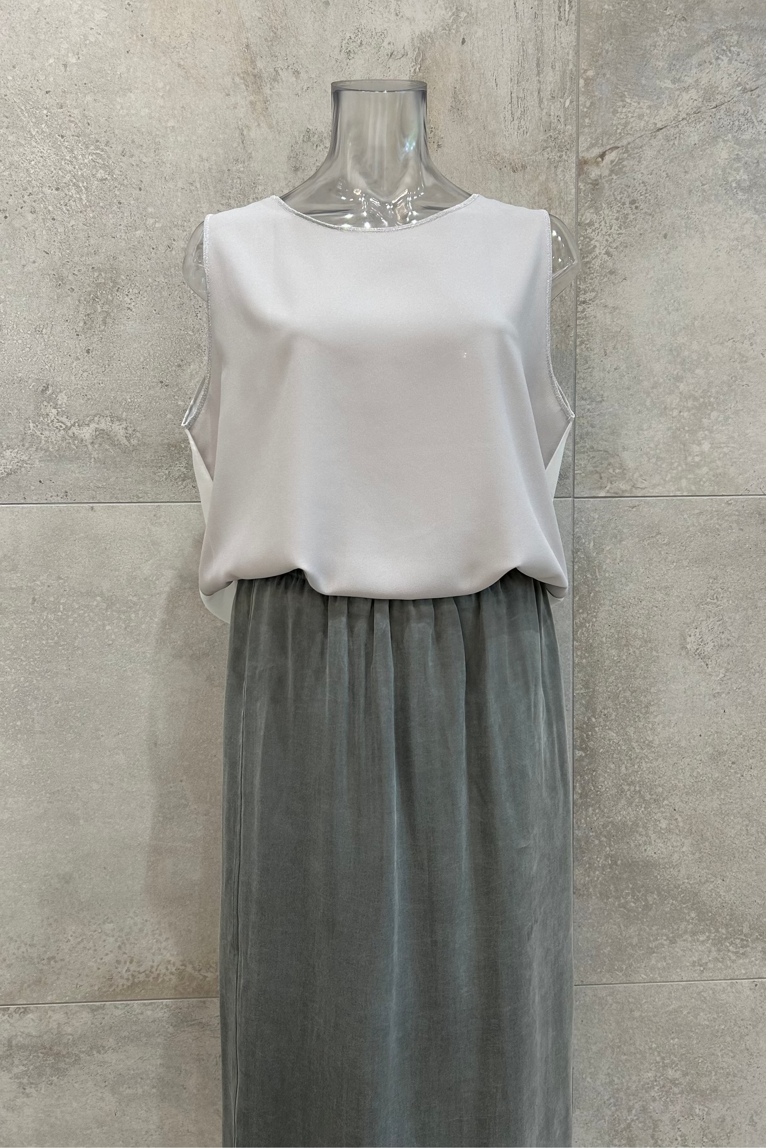Reversible Metallic Sleeveless Blouse