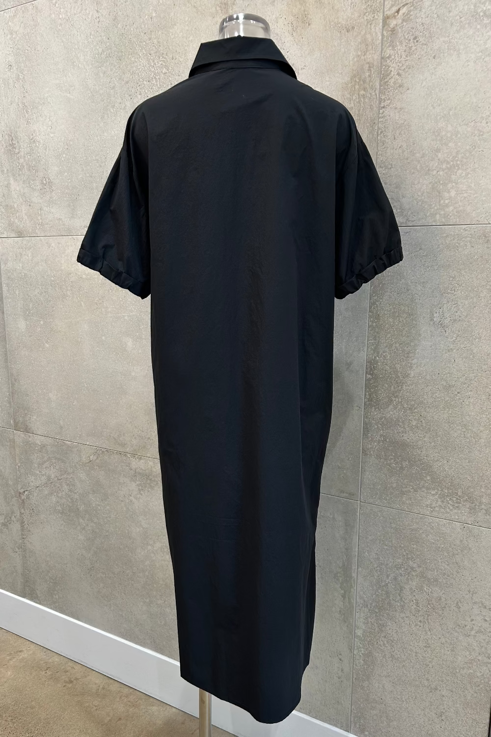 Tech Button-Up Shirt Dress