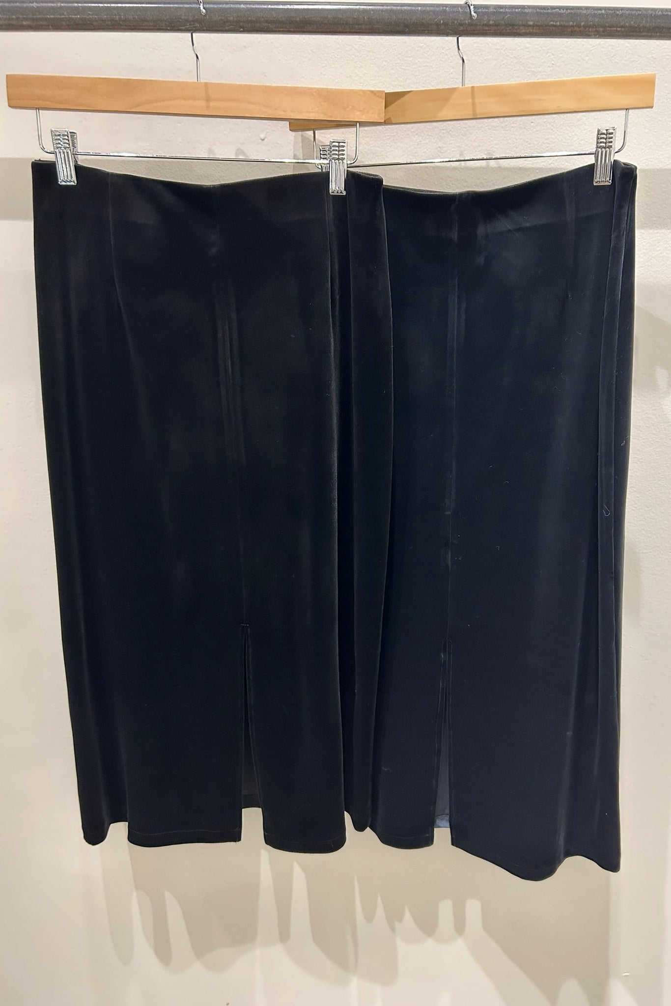 Haven Velvet Pencil Skirt