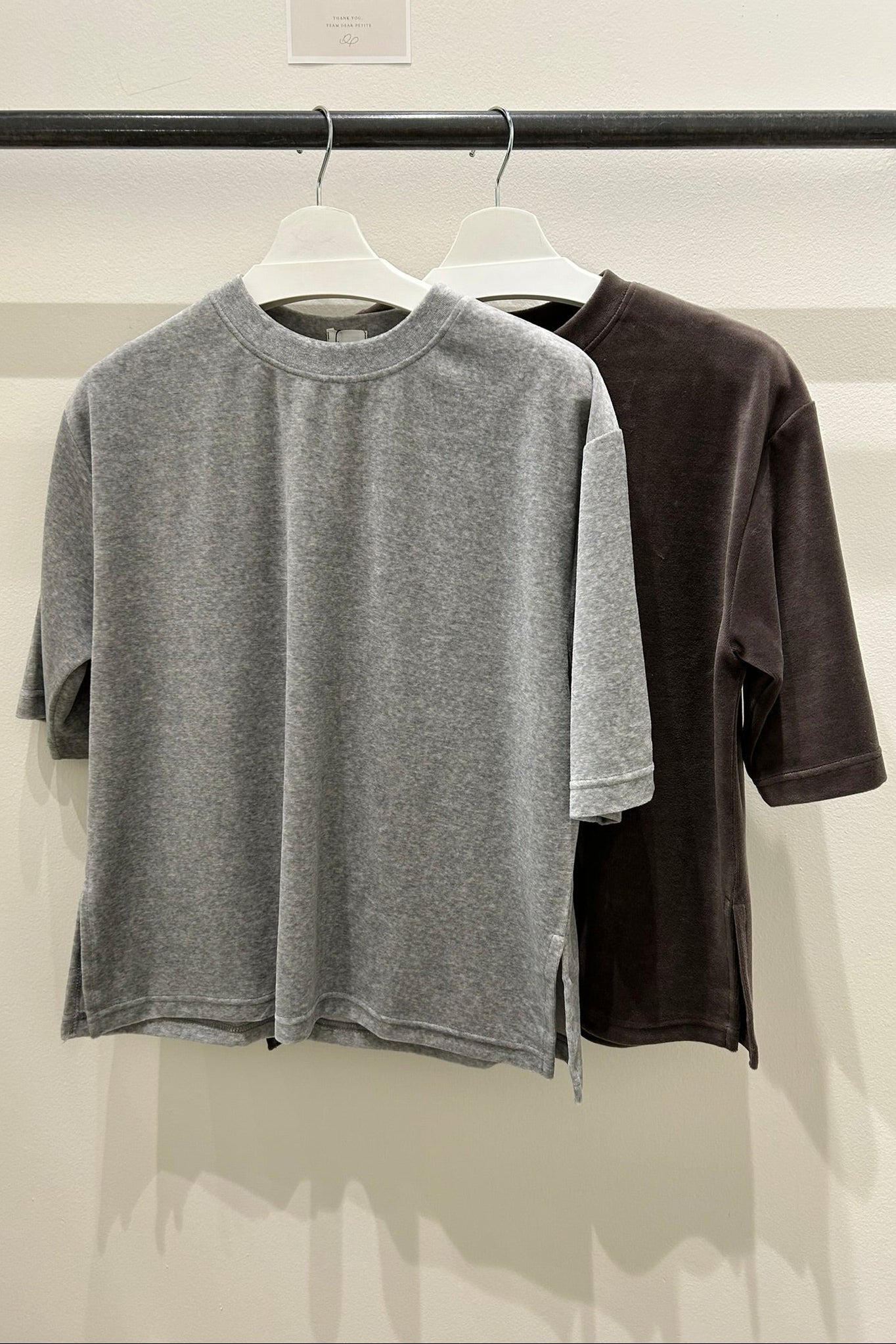 Mia Velour Boxy T-Shirt