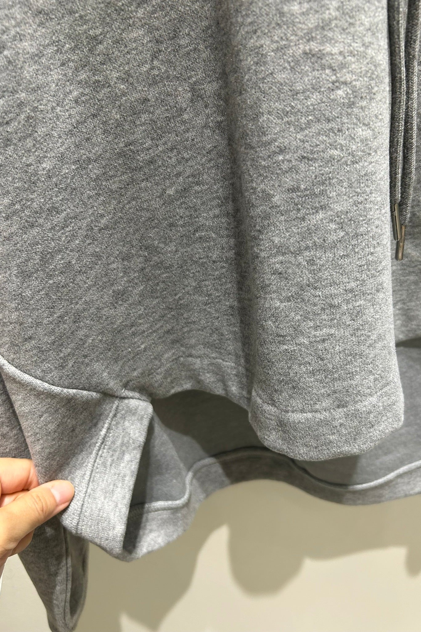 Velvet Hooded Sweatshirt