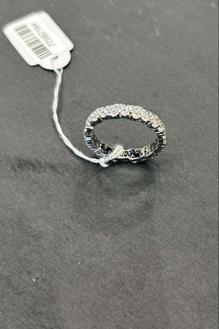 Double Line Pave Ring