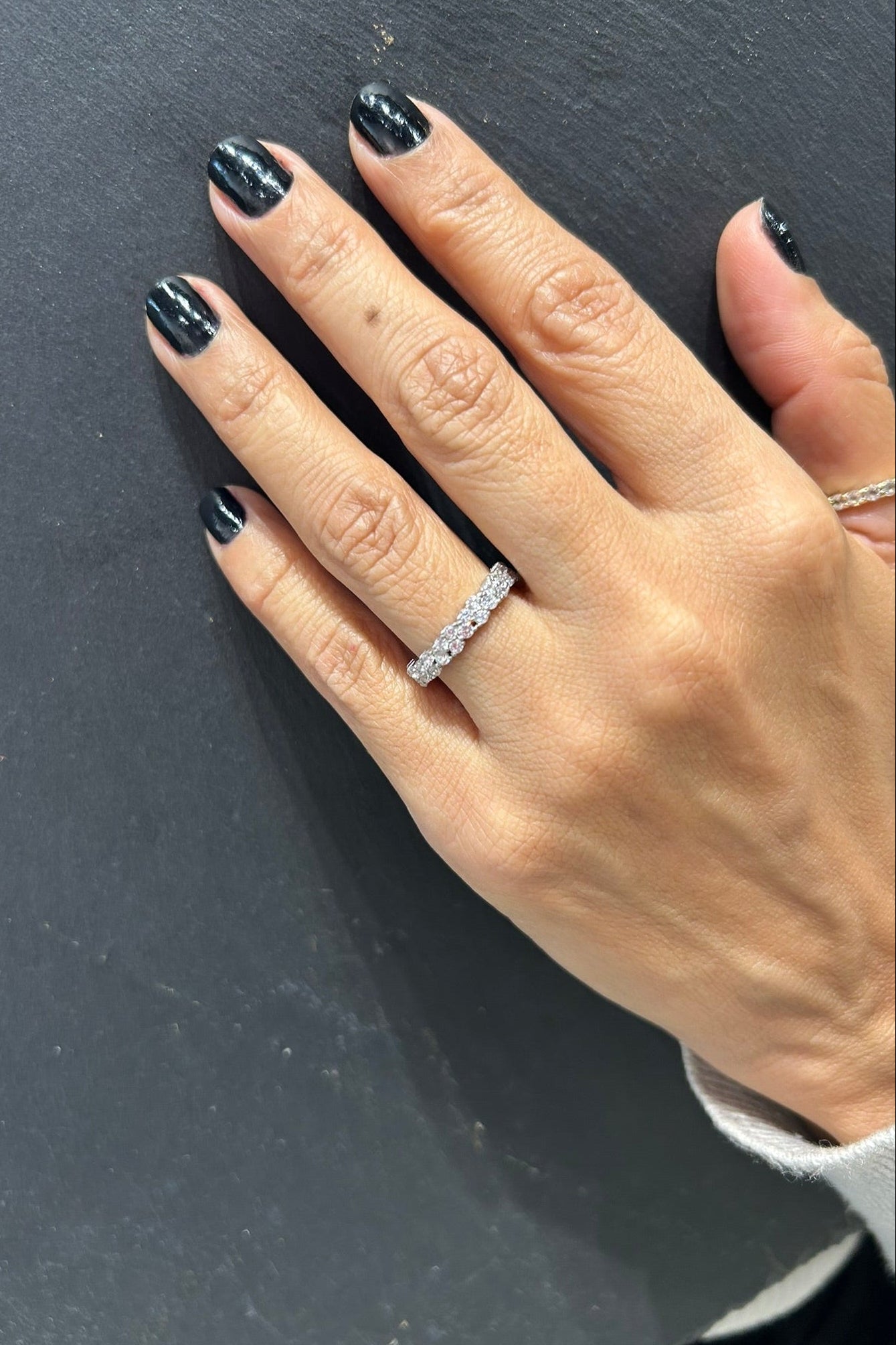 Double Line Pave Ring