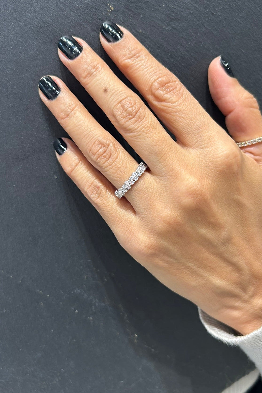 Double Line Pave Ring