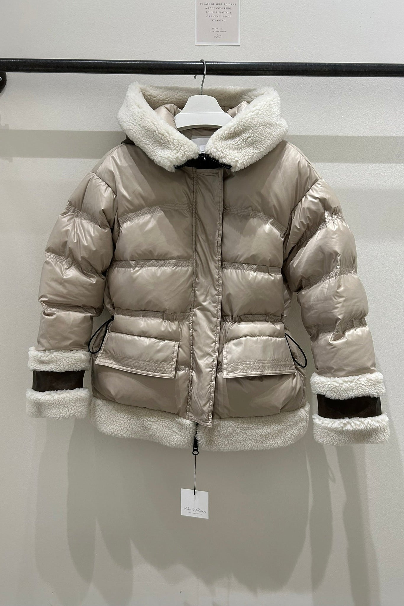 Eira Sherpa Trim Puffer Jacket