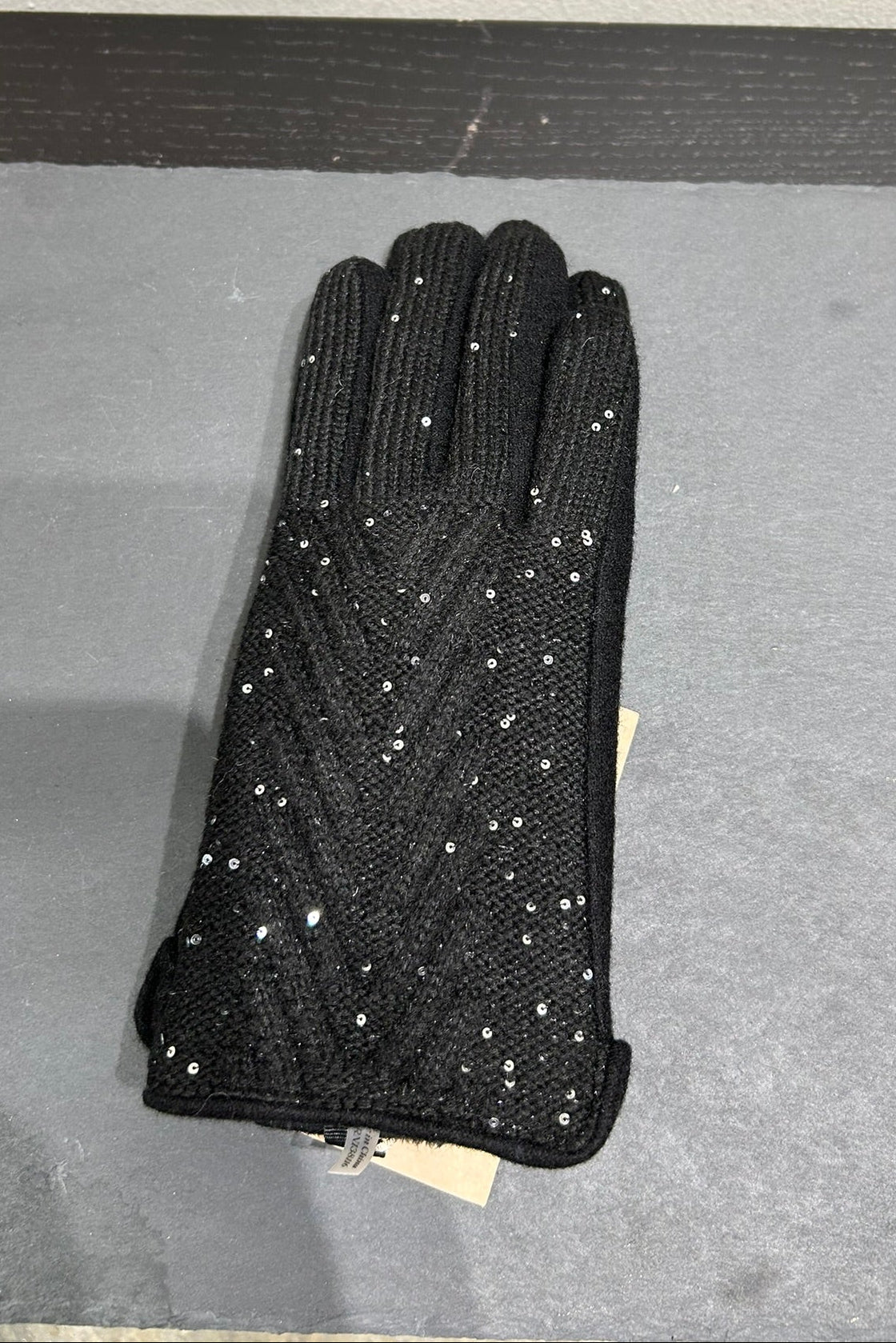 Elara Lurex Knit Gloves