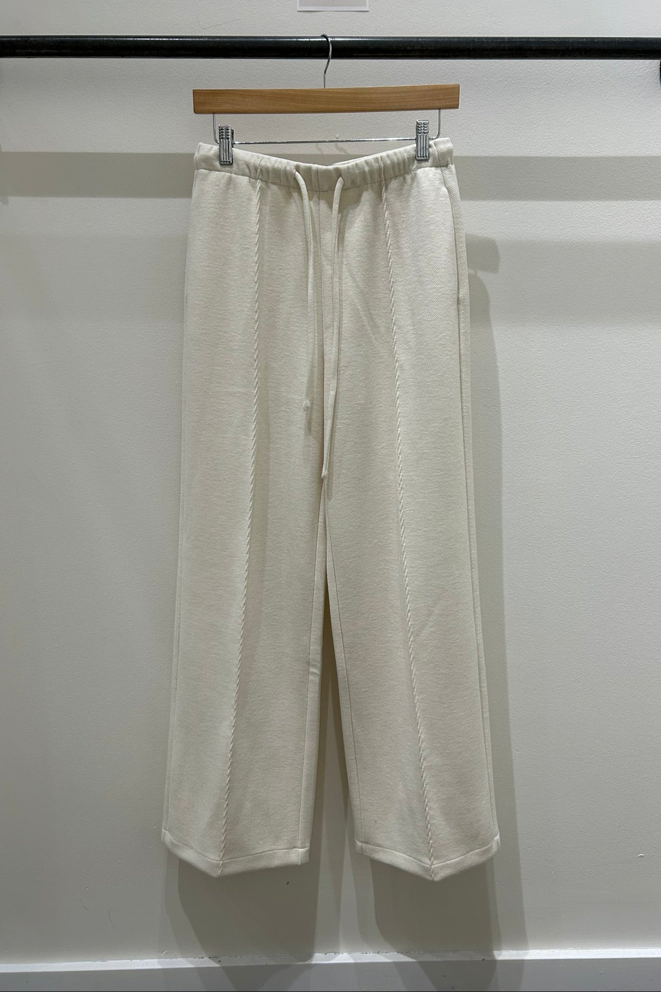 Stitch Wool Wide Leg Pants