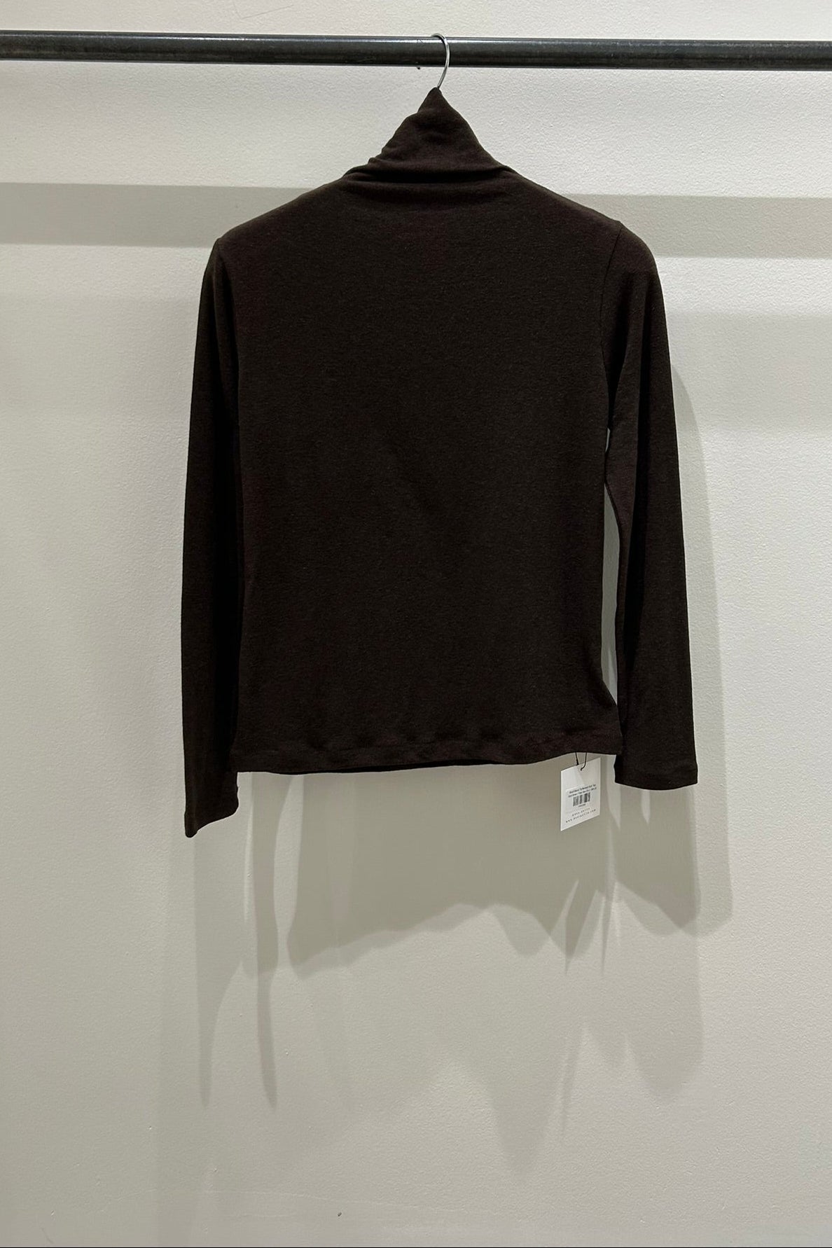 Wool Blend Turtleneck Knit Top