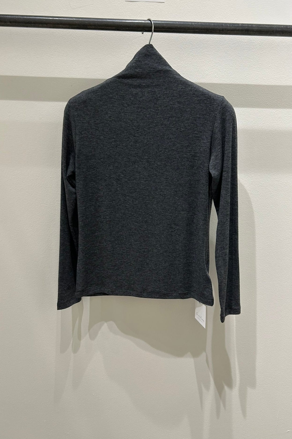 Wool Blend Turtleneck Knit Top
