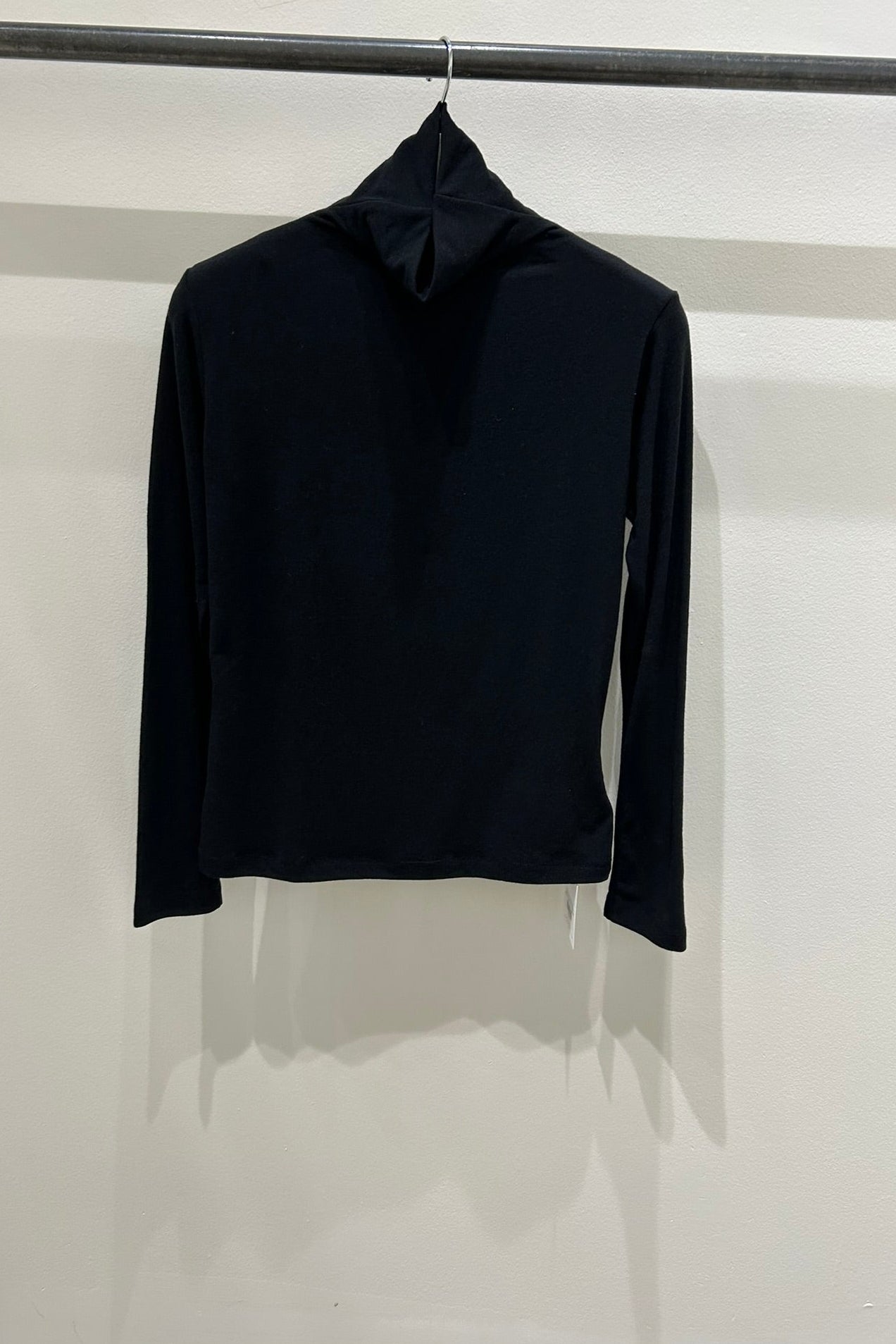 Wool Blend Turtleneck Knit Top