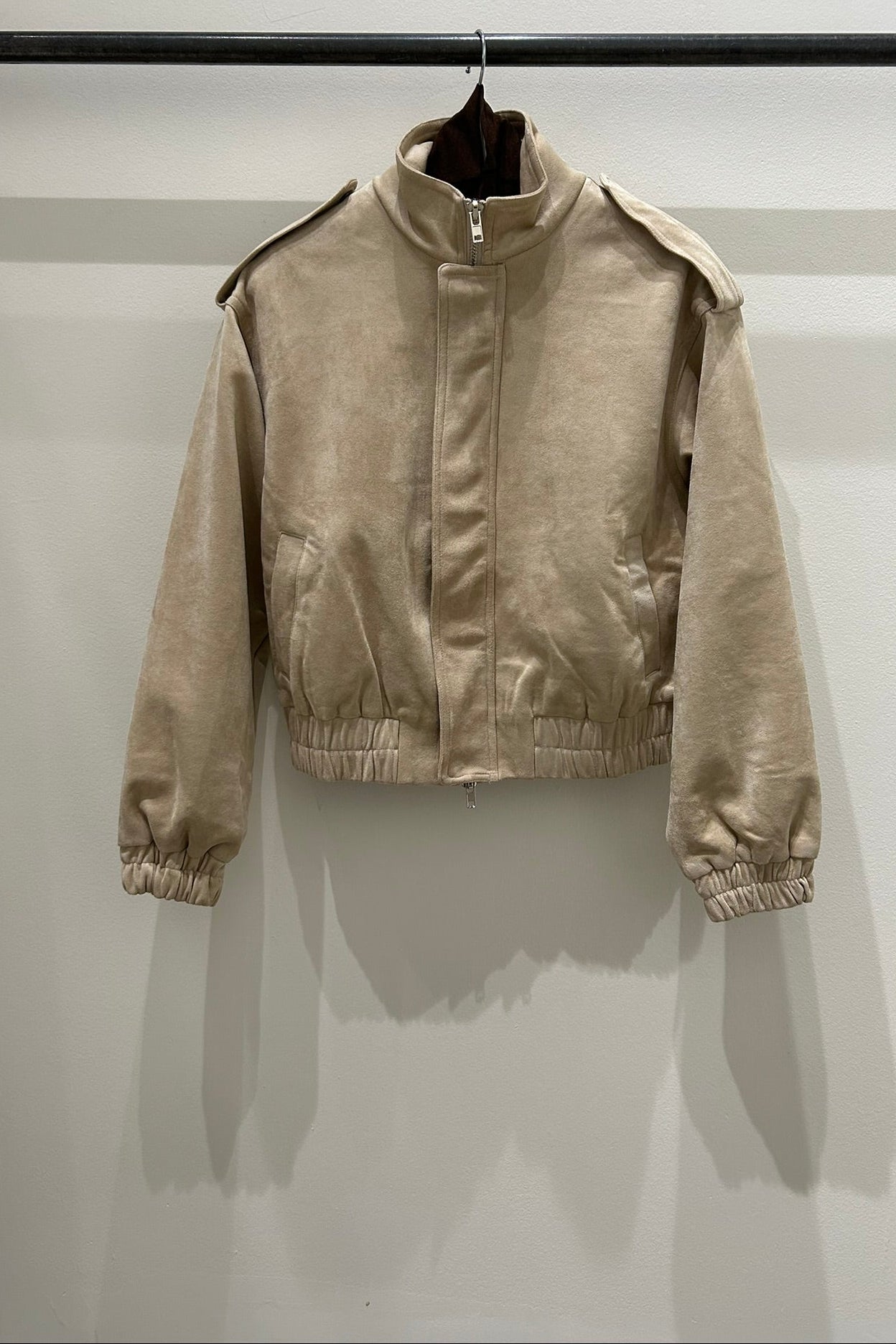 Sarah Suede Bomber Jacket