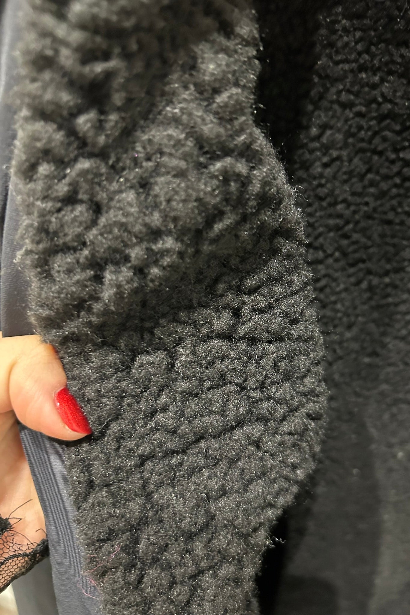 Sherpa Lined Utility Midi Jacket