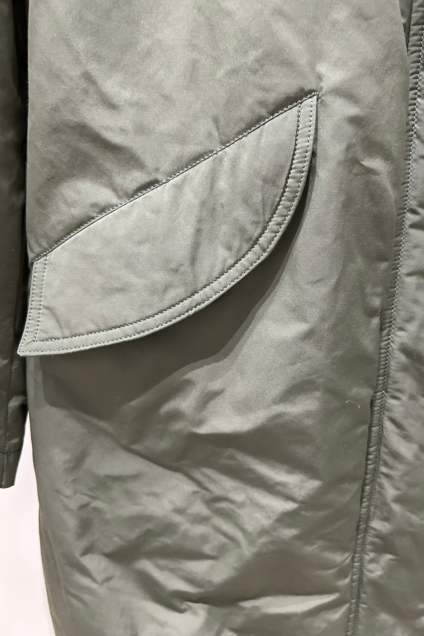Sherpa Lined Utility Midi Jacket