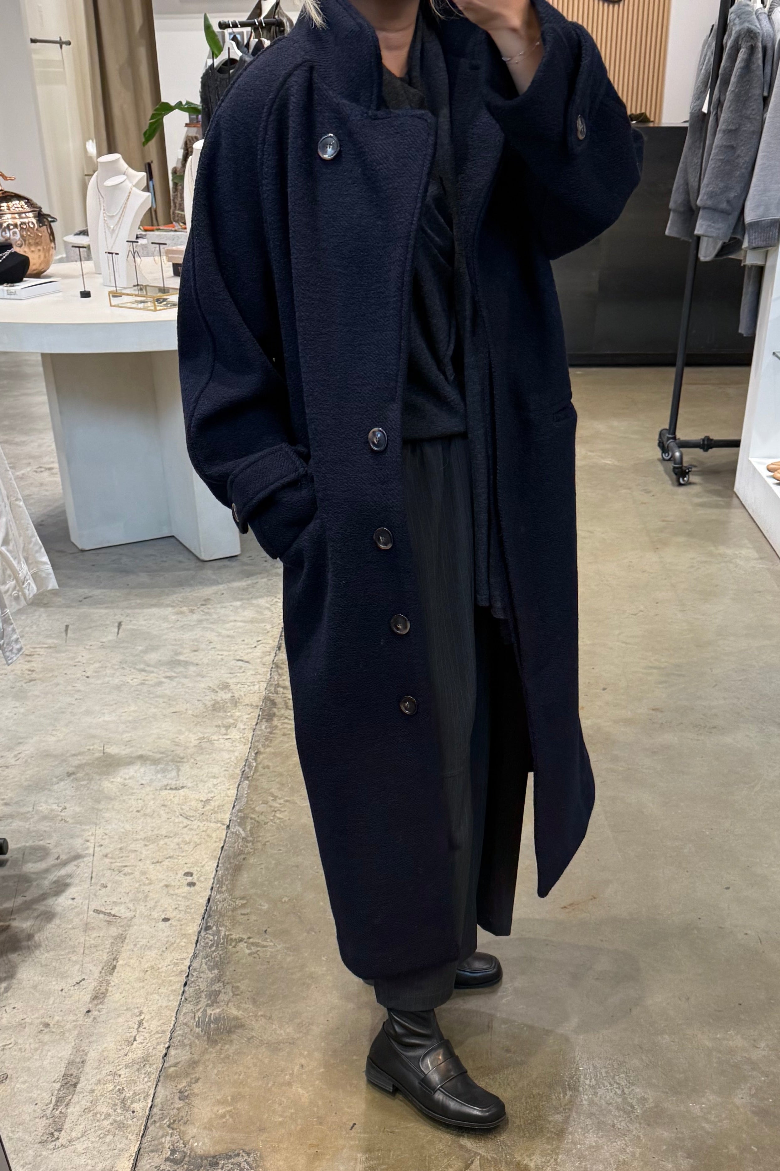 Frances Long Wool Coat