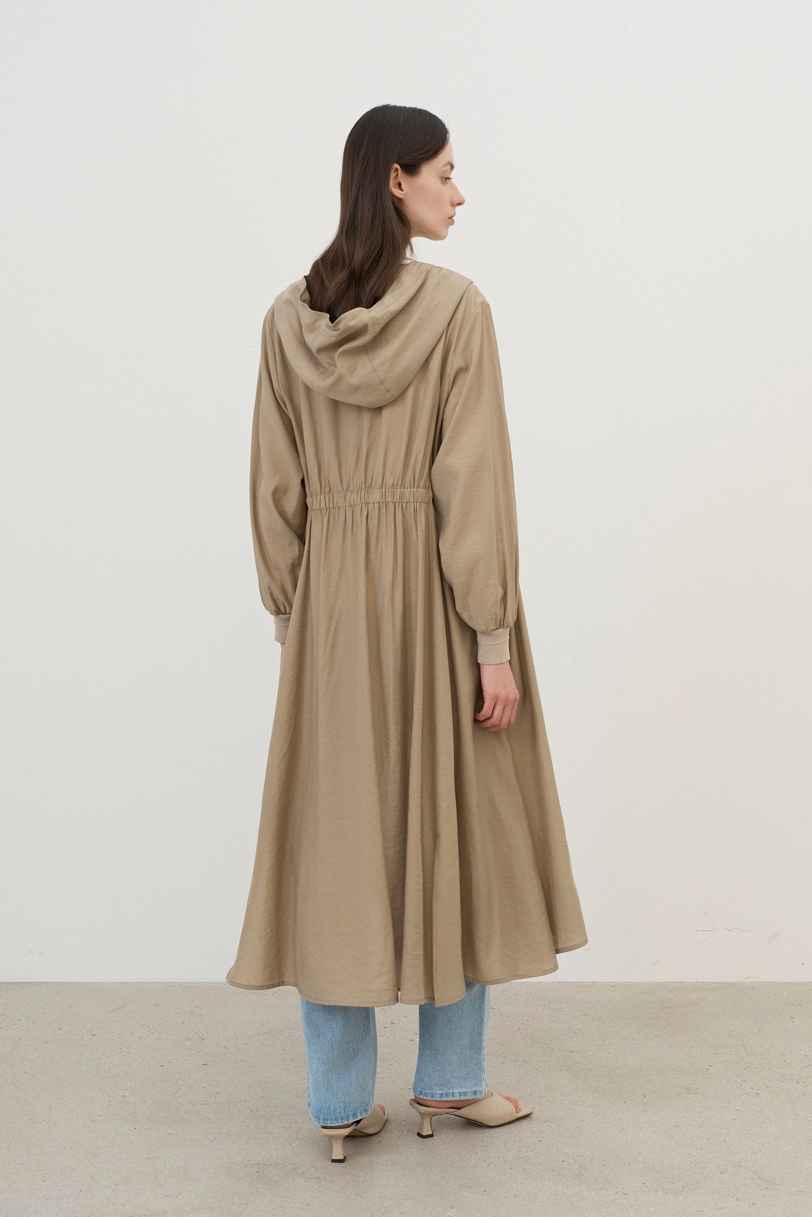 Zip Front Long Dress