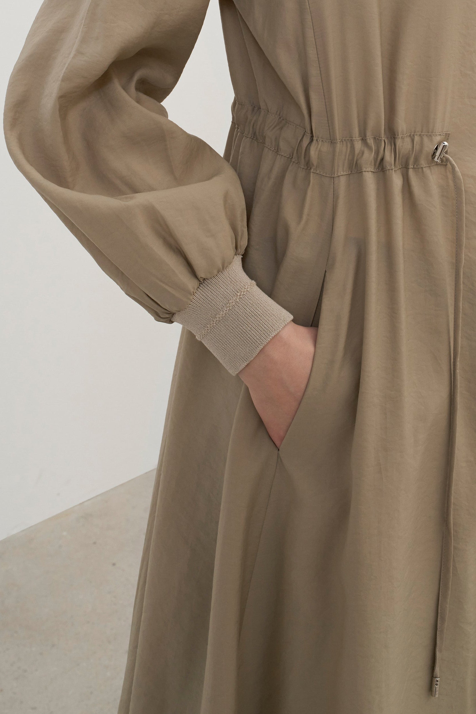 Zip Front Long Dress