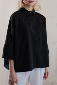 Drop Shoulder Short Sleeve Boxy Shirt 