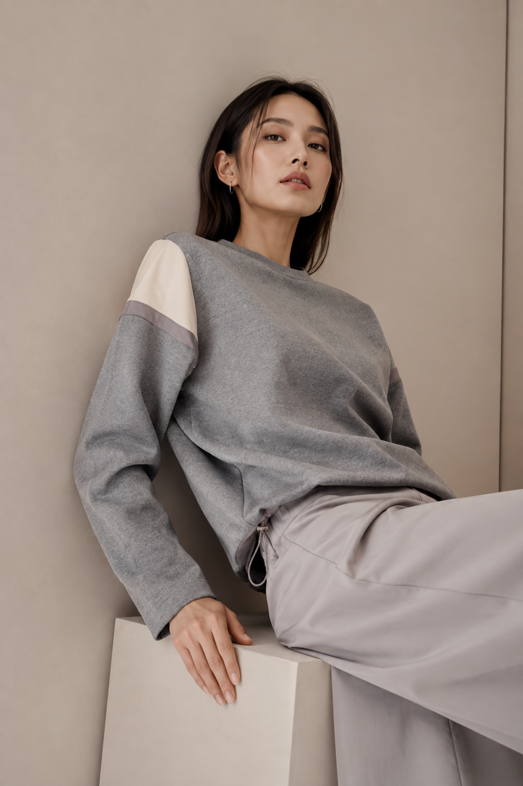 Mila Color Block Sweatshirt